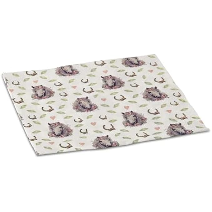 20 X NAPKINS PINK FOR CHILDREN'S BIRTHDAY PARTIES 33 X 33 CM HORSE BIRTHDAY NAPKINS ABSORBENT PAPER NAPKINS PARTY TABLEWARE - Image 2